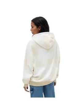 Sudadera Mujer Vans Winter Checker Blanca Beige