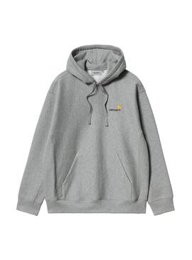 Sudadera Hombre Carhartt WIP American Script Gris