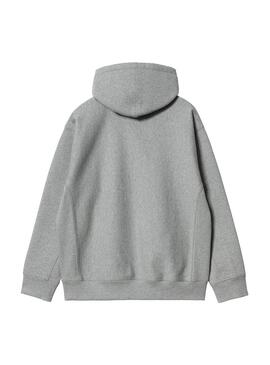 Sudadera Hombre Carhartt WIP American Script Gris