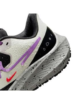 Zapatilla Mujer Nike Pegasus Shield Blanco Gris