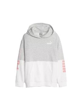 Sudadera Niña Puma Power Gris