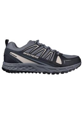 Zapatilla Hombre Skechers Escape Plan Gris Oscuro