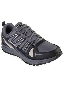 Zapatilla Hombre Skechers Escape Plan Gris Oscuro