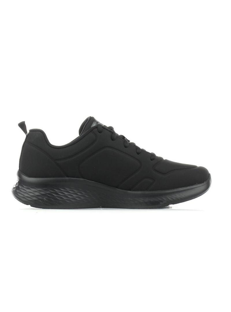 Zapatilla Mujer Skecher Lite Piel Negro