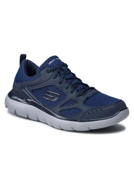 Zapatilla Hombre Skechers Summits South Rim Marino