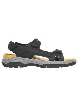 Sandalia Hombre Skechers Tresmen Negro