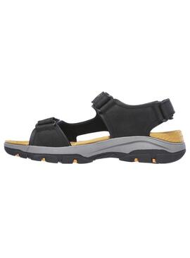 Sandalia Hombre Skechers Tresmen Negro