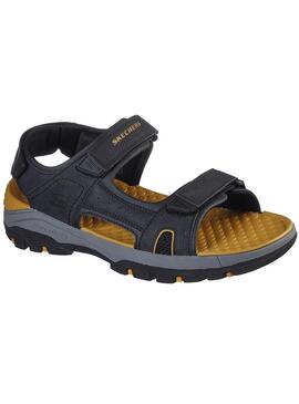 Sandalia Hombre Skechers Tresmen Negro