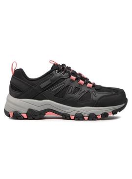 Zapatilla Mujer Skechers Selmen-WE Negro/Rosa