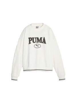 Sudadera Mujer Puma Squad Blanca Negro