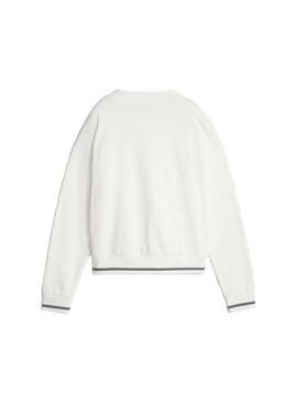Sudadera Mujer Puma Squad Blanca Negro