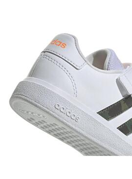 Zapatilla Niñ@ adidas Grand Court 2.0 Blanco/Camuf