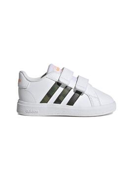 Zapatilla Niñ@ adidas Grand Court Blanco/Camu