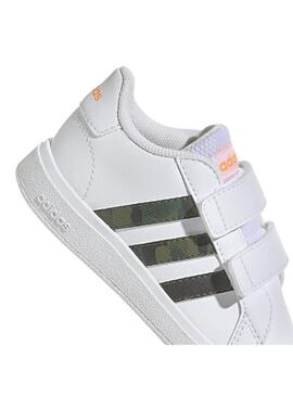 Zapatilla Niñ@ adidas Grand Court Blanco/Camu