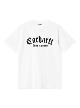 Camiseta Hombre Carhartt WIP Onyx Blanca