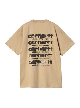 Camisetas Hombre Carhartt WIP Ink Bleed Marron