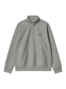 Sudadera Hombre Carhartt WIP Half Zip American Gri