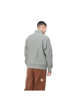 Sudadera Hombre Carhartt WIP Half Zip American Gri