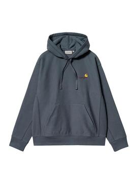 Sudadera Hombre Carhartt WIP American Script Azul