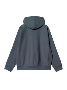 Sudadera Hombre Carhartt WIP American Script Azul