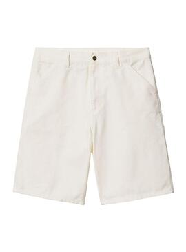 Bermuda Hombre Carhartt WIP Single Knee Blanca