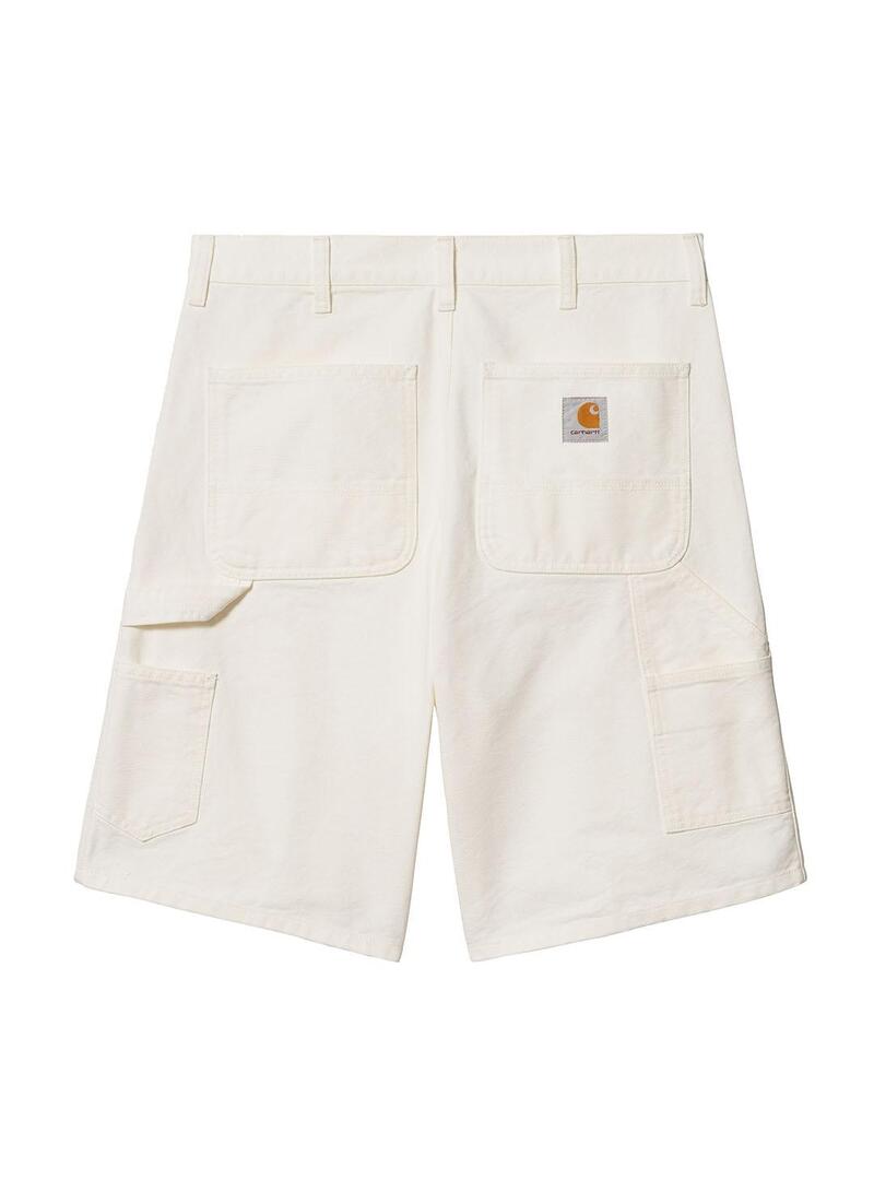 Bermuda Hombre Carhartt WIP Single Knee Blanca