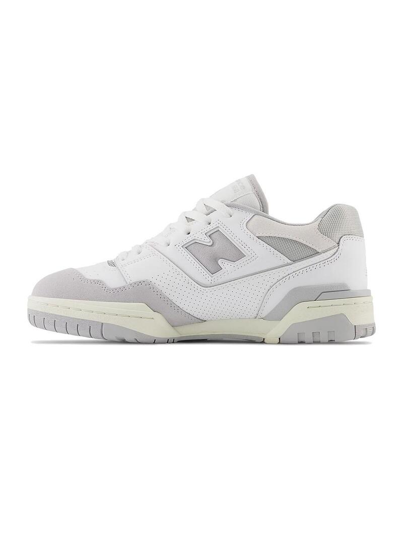 Zapatilla Unisex New Balance 550 Blanca Gris