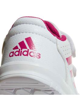 Zapatilla Adidas Altasport Bebe Blanca y Rosa