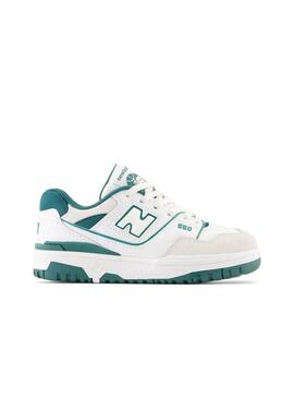 Zapatilla Niñ@ New Balance 550 Blanca Verde