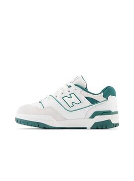 Zapatilla Niñ@ New Balance 550 Blanca Verde