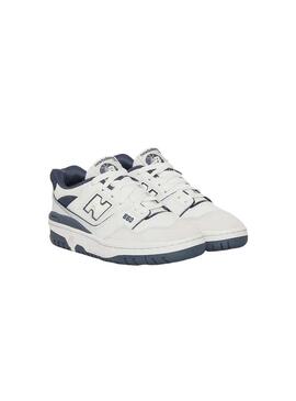 Zapatilla Junior New Balance 550 Blanca Azul