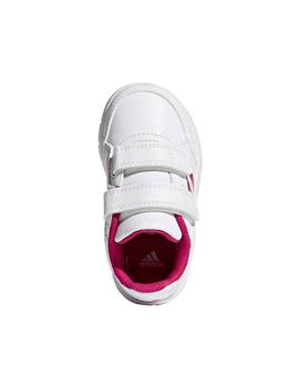 Zapatilla Adidas Altasport Bebe Blanca y Rosa