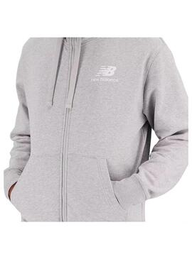 Sudadera Hombre New Balance Essentials Gris