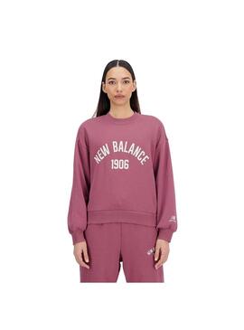 Sudadera Mujer New Balance Ess Granate