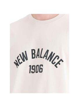Camiseta Hombre New Balance Ess Beige