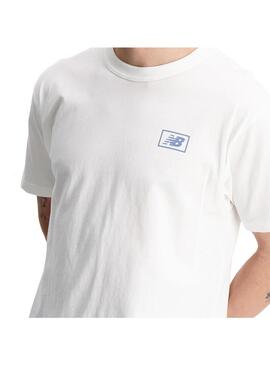 Camiseta Hombre New Balance Graphic Blanca