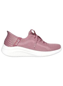 Zapatilla Mujer Skecher Ultra Flex 3.0 Slip Malva