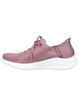 Zapatilla Mujer Skecher Ultra Flex 3.0 Slip Malva