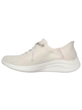 Zapatilla Mujer Skechers Ultra Flex 3.0 Slip Beige