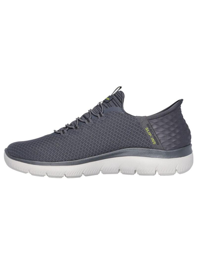 Zapatilla Hombre Skechers Summits Slip Gris