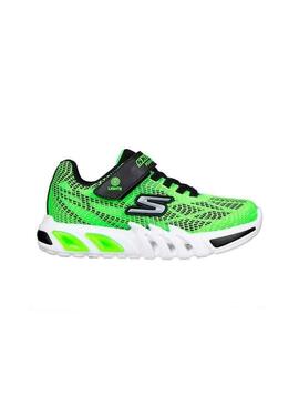 Zapatilla Baby Skechers Flex-Glow Flúor