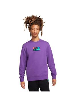 Sudadera Hombre Nike Club + Violeta