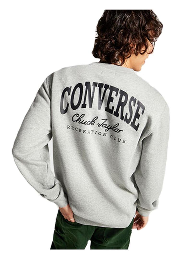 Sudadera Hombre Converse All Star Old Skool Gris