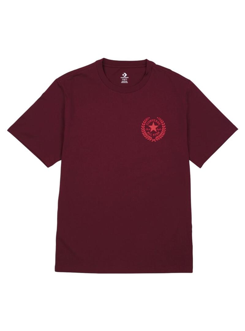 Camiseta Hombre Converse Retro Granate