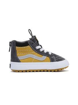 Zapatillas Baby Vans Sk8-hi Mte Gris Amarillo