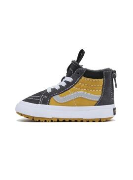 Zapatillas Baby Vans Sk8-hi Mte Gris Amarillo