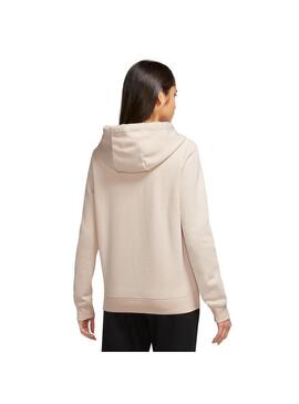 Sudadera Mujer Nike Club Flc Std Beige