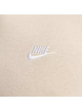 Sudadera Mujer Nike Club Flc Std Beige