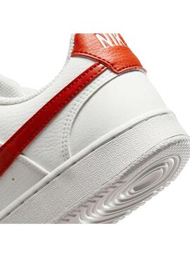 Zapatilla Mujer Nike Court Vision Low Blanca Roja