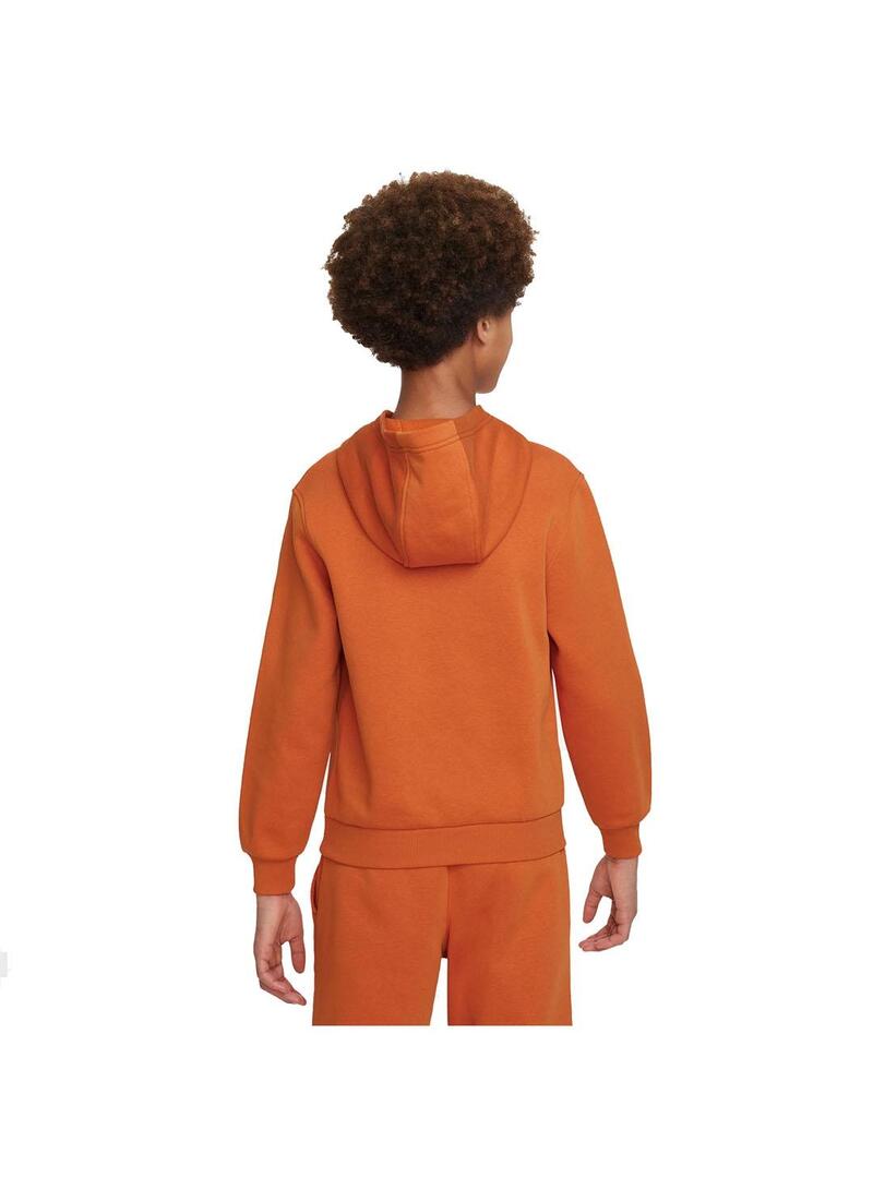 Sudadera Niñ@ Nike Nsw Club Naranja